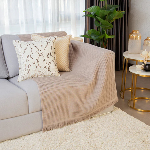 Throw / pie de cama cobija boho aurora algodon