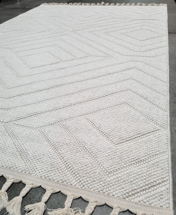 Alfombra con textura Boho Summer bone