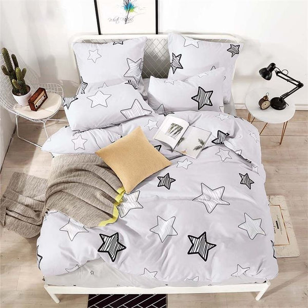 Edredón Print lila stars