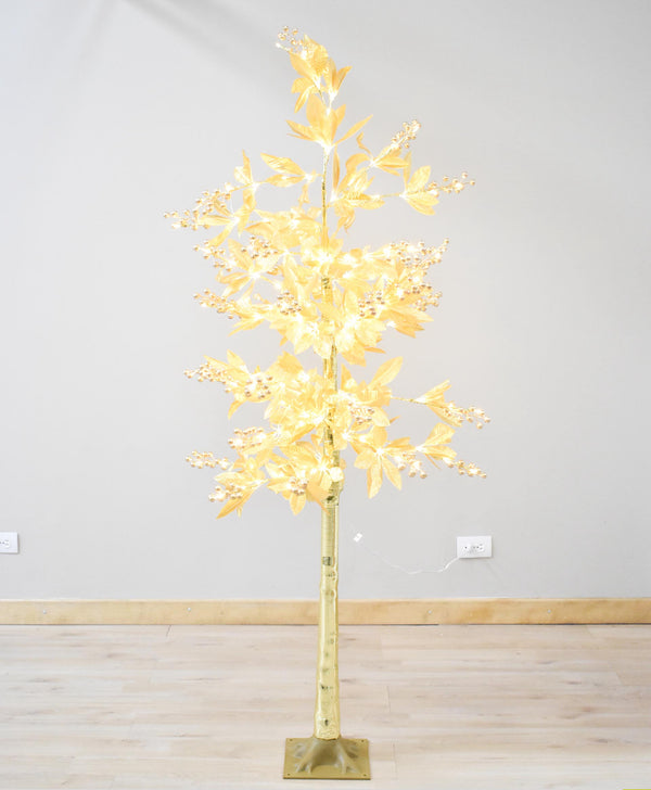 Árbol chamizo de Navidad hojas luminosas