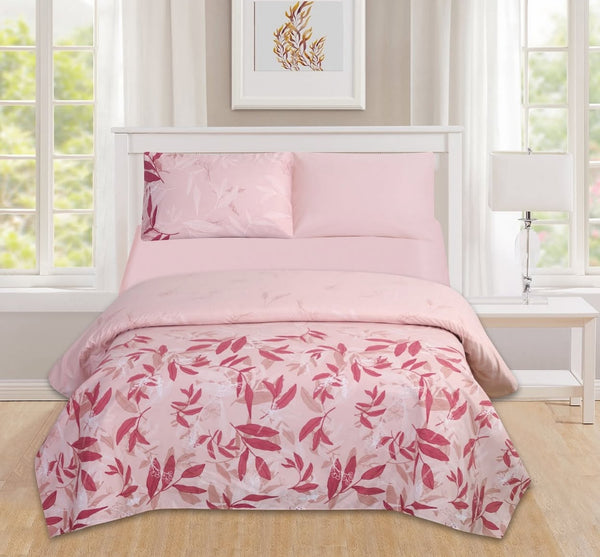 Juego de sabanas floral pink sensación 300 hilos