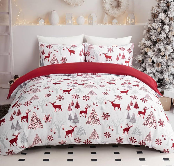 Duvet Cover Renos Rojos 2 + fundas