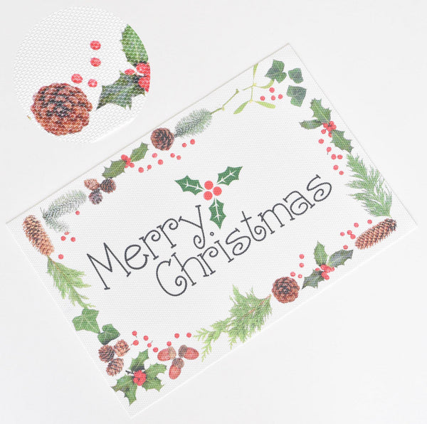 SET X 4 individuales Navideños (diferentes diseños a elegir)