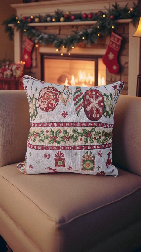 Fundas Cojin tela jacquard Navidad