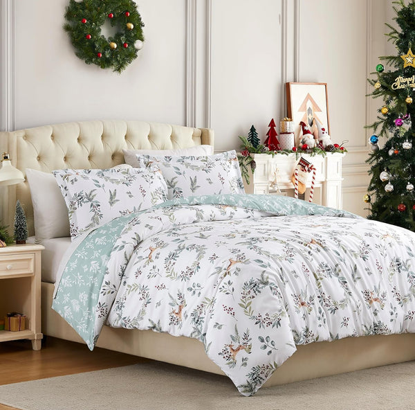 Duvet Cover doble faz white Christmas + fundas