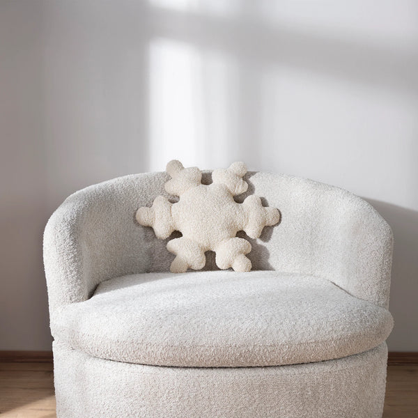 Cojin copo navideño