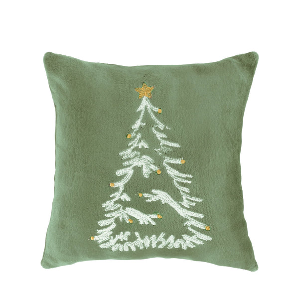 Cojin bordado snow tree