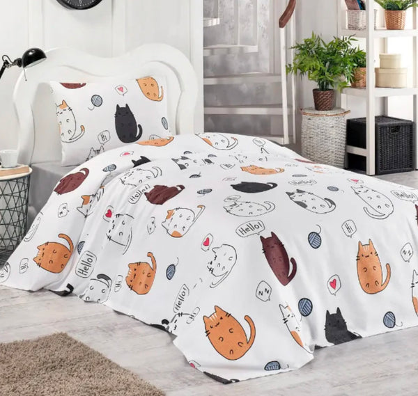 Juego de sabanas hello cats