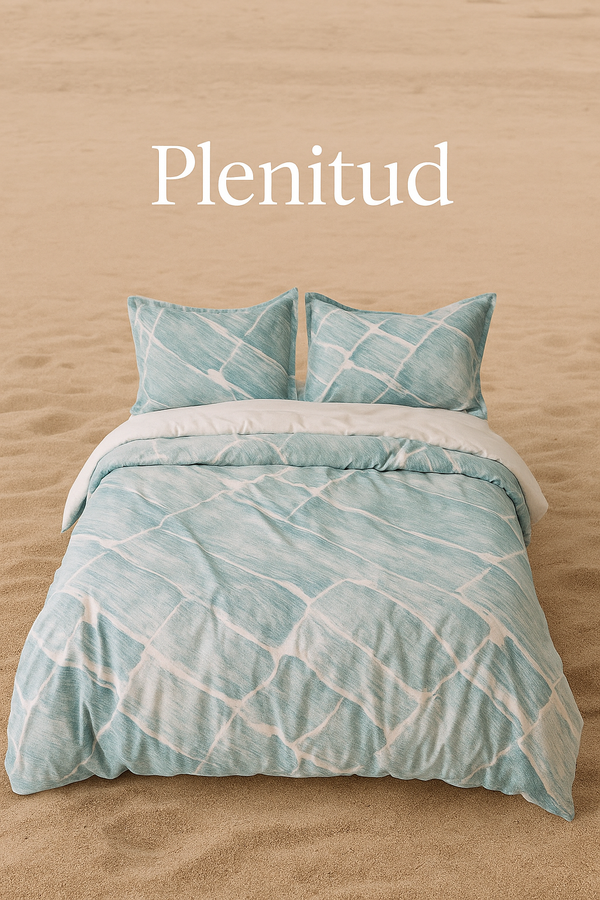 Duvet Cover + fundas doble faz plenitud aqua
