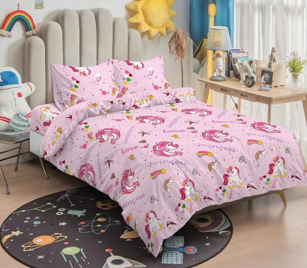 Juego de sabanas Princess y unicornios