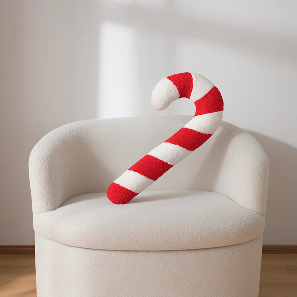 Cojin candy bastón navideño