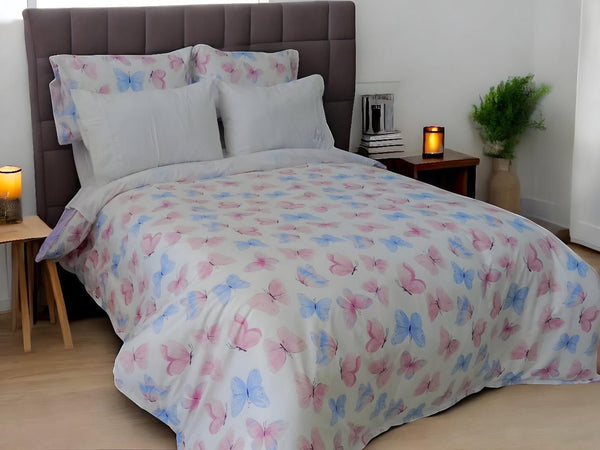 Juego de sabanas print maripositas