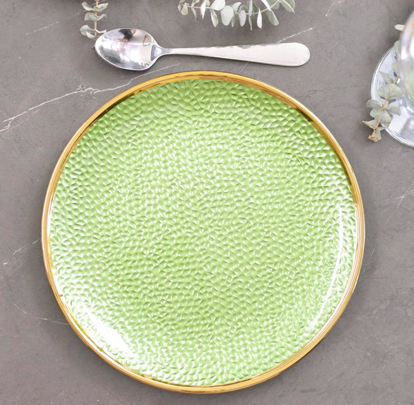Platos base Elegant verde