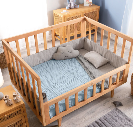 Quilt Cuna doble faz opcion azul o rosa