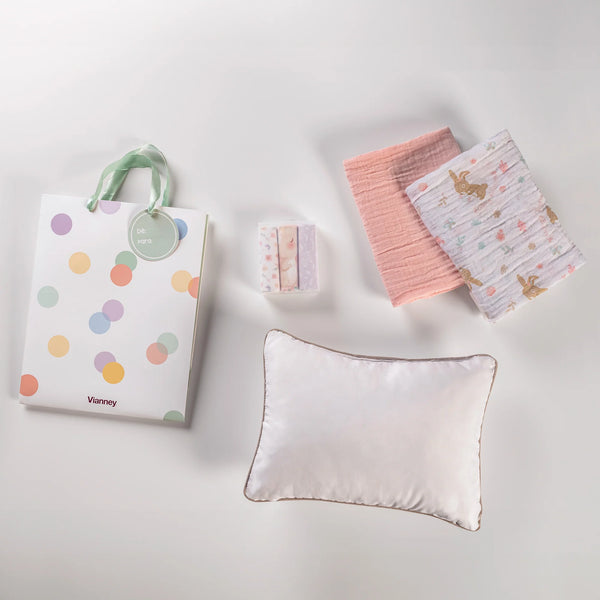 Kit para regalar muselina (conejitas o dinosaurios)