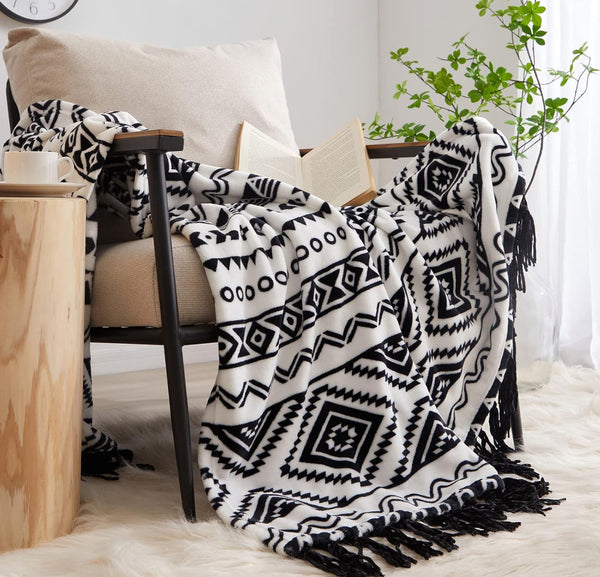 Throw / pie de cama boho black