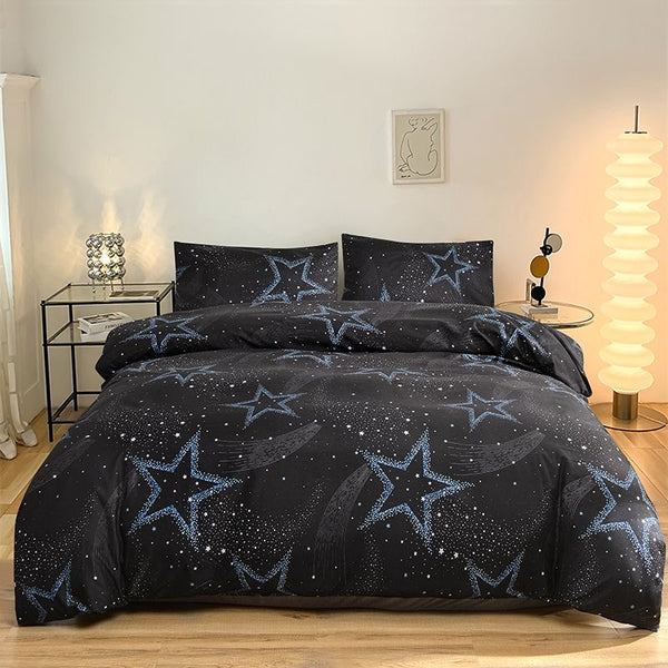 Edredón Print estrellas lila