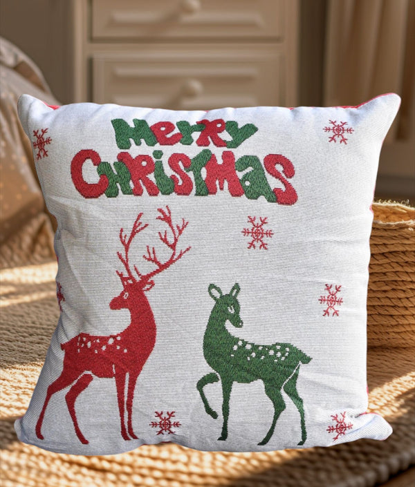 Fundas Cojin Navideño Renos