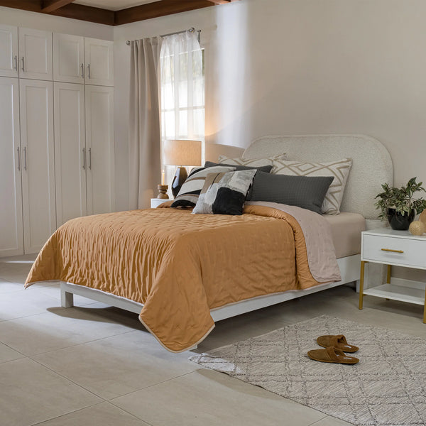 Quilt doble faz arena / beige