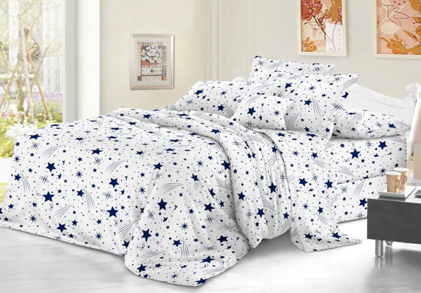 Edredón Print Estrellas fugaces blanco