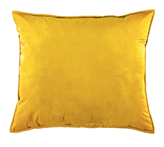 set x 2 Fundas de almohada mostaza tela velvet