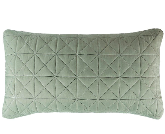 set x 2 Fundas de almohada verde olivo / verde claro