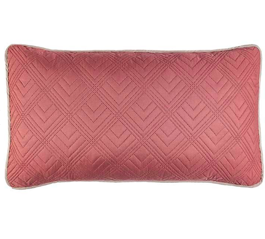 set x 2 Fundas de almohada rosa mate / arena