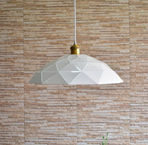 Lámpara colgante geometric blanca