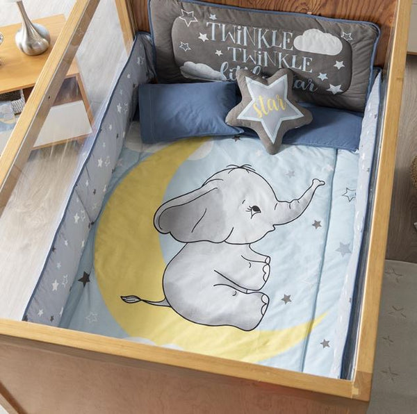Set Edredón Cuna Baby Elefante Azul