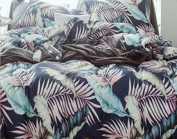 Set Duvet Cover + Plumón + Cojines. Trópico Floral