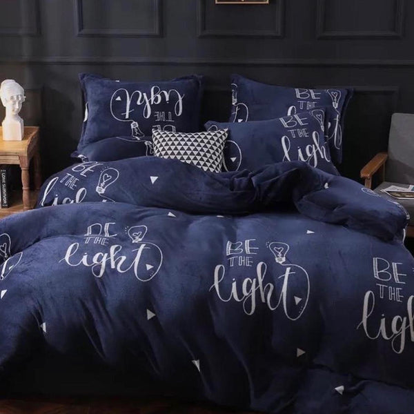 Set Duvet Cover  Piel de Durazno + Plumón + Cojines Be the light
