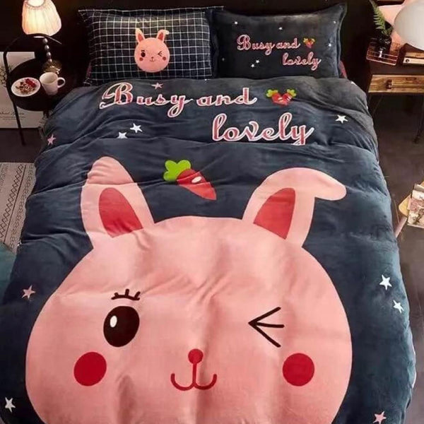 Set Duvet Cover Piel de Durazno + Plumón + Cojines Pig