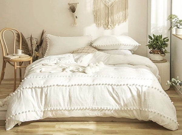 Set Duvet Cover + Plumón Unicolor MasBorlas (diferentes colores disponibles)